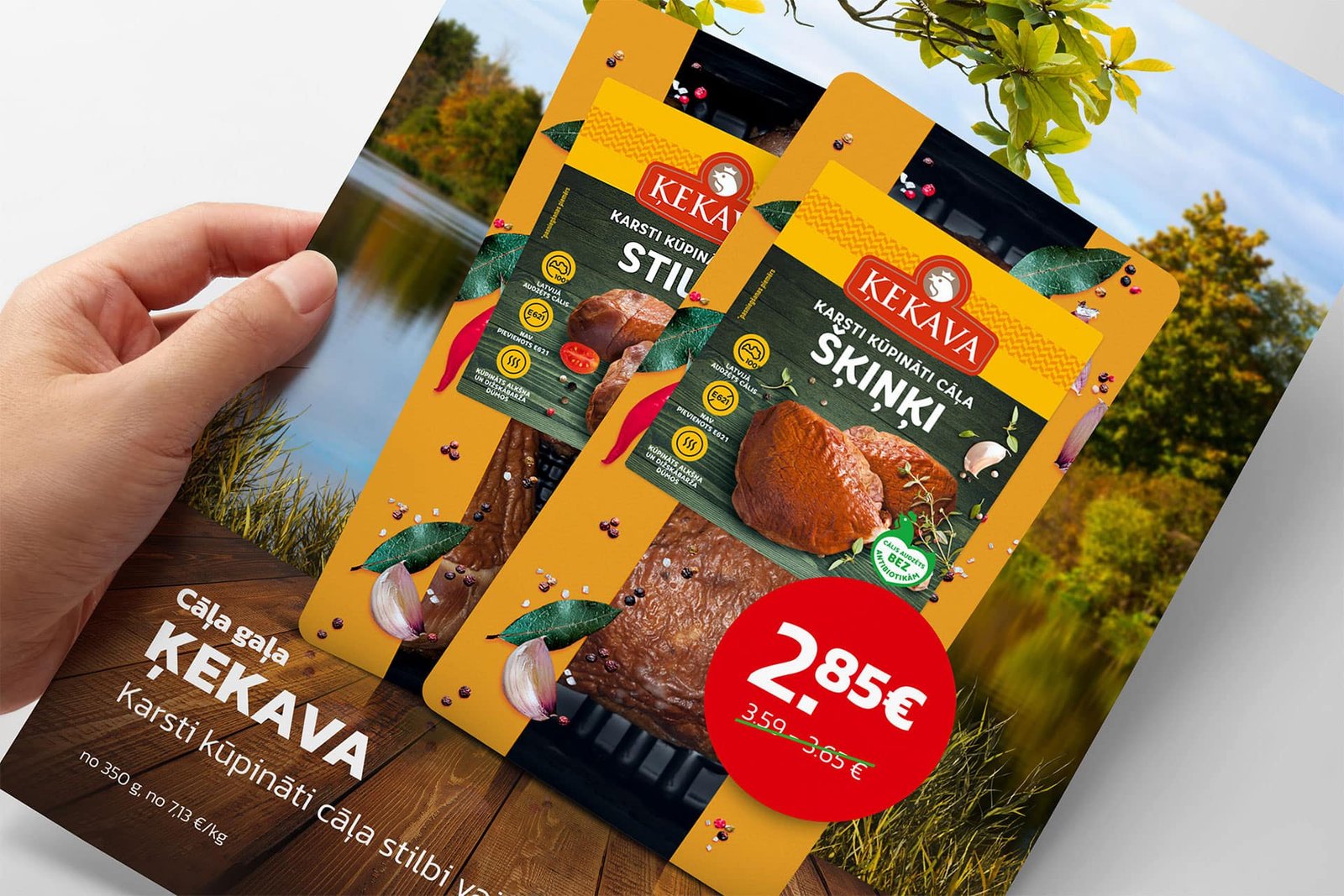 Captivating autumn-themed advertising materials for retail stores